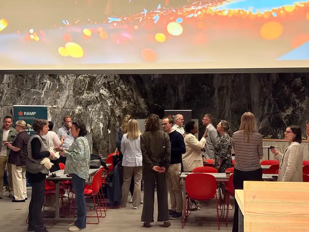 People networking at event